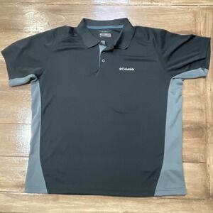 COLUMBIA Omni Shade Short Sleeve Polo Shirt Men's Size Large